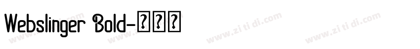 Webslinger Bold字体转换